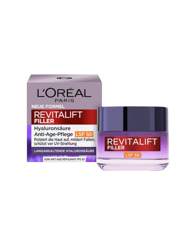 لوازم آرایش کرم روز ضد پیری و آبرسان Lsf50 رویتالیفت فیلر لورال حجم 50ml کد 2033