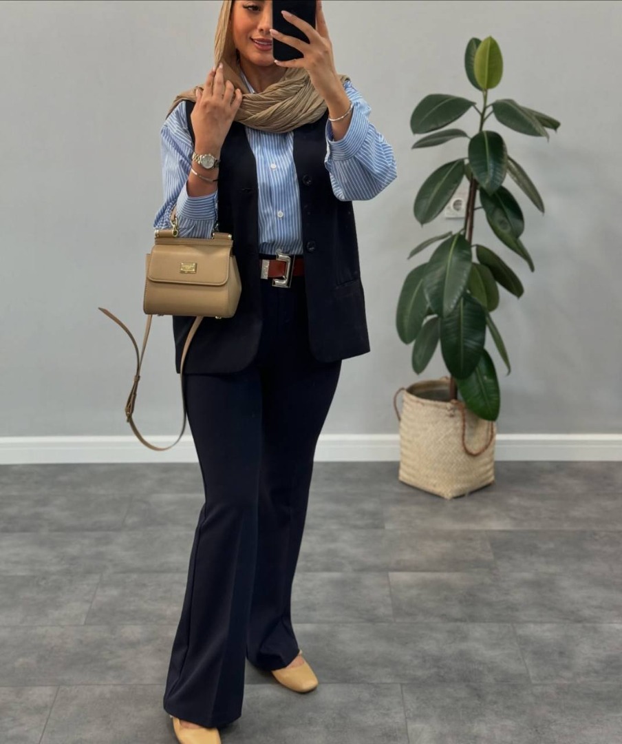 شلوار زنانه شلوار کرپ دابل دمپا گشاد قد بلند کن و بیرون پوش کد 20146