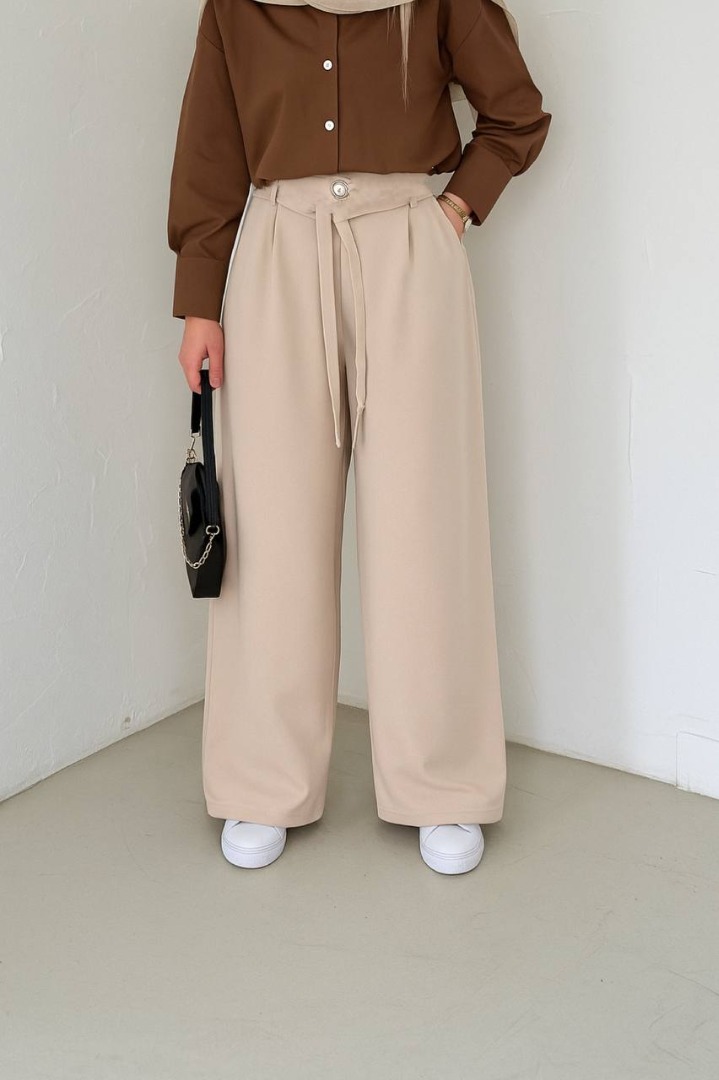  شلوار بگ کرپ دابل بیرون پوش و مجلسی  قد 108 کد 20153