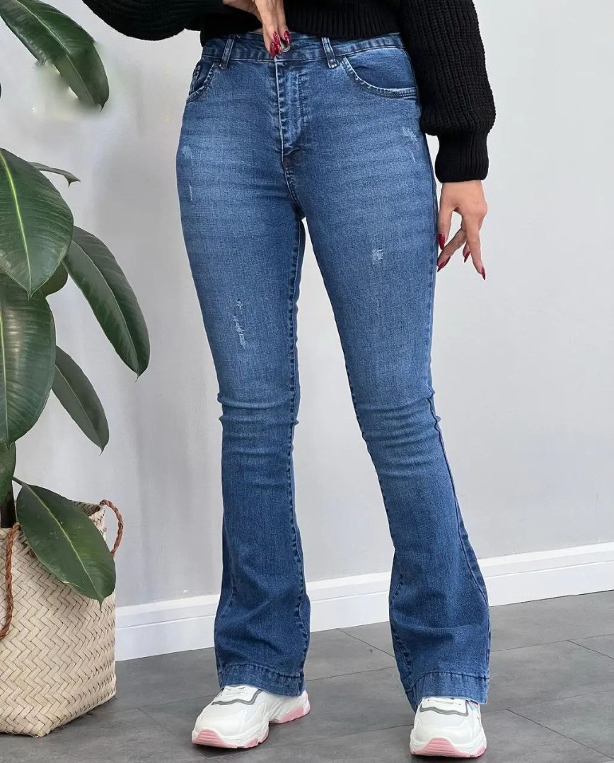  شلوار جین ترک بوت کات بیرون پوش ترک برند زارا کد 20197