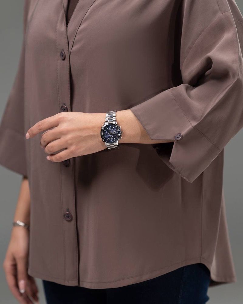  شومیز سیلک بدون چروکی بیرون پوش کد 20317 