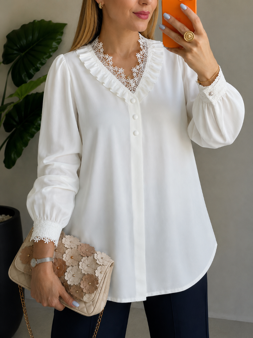 شومیز عروسکی وارداتی ژاکلین مجلسی کد 20372