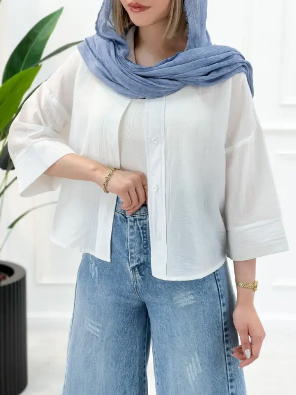 1_شومیز پری شیشه ای بیرون پوش خنک ترند کد 20282