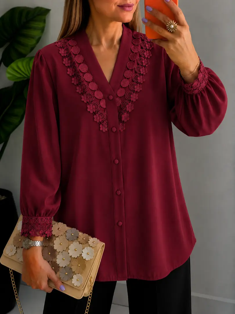 2_شومیز عروسکی وارداتی ژاکلین مجلسی کد 20425