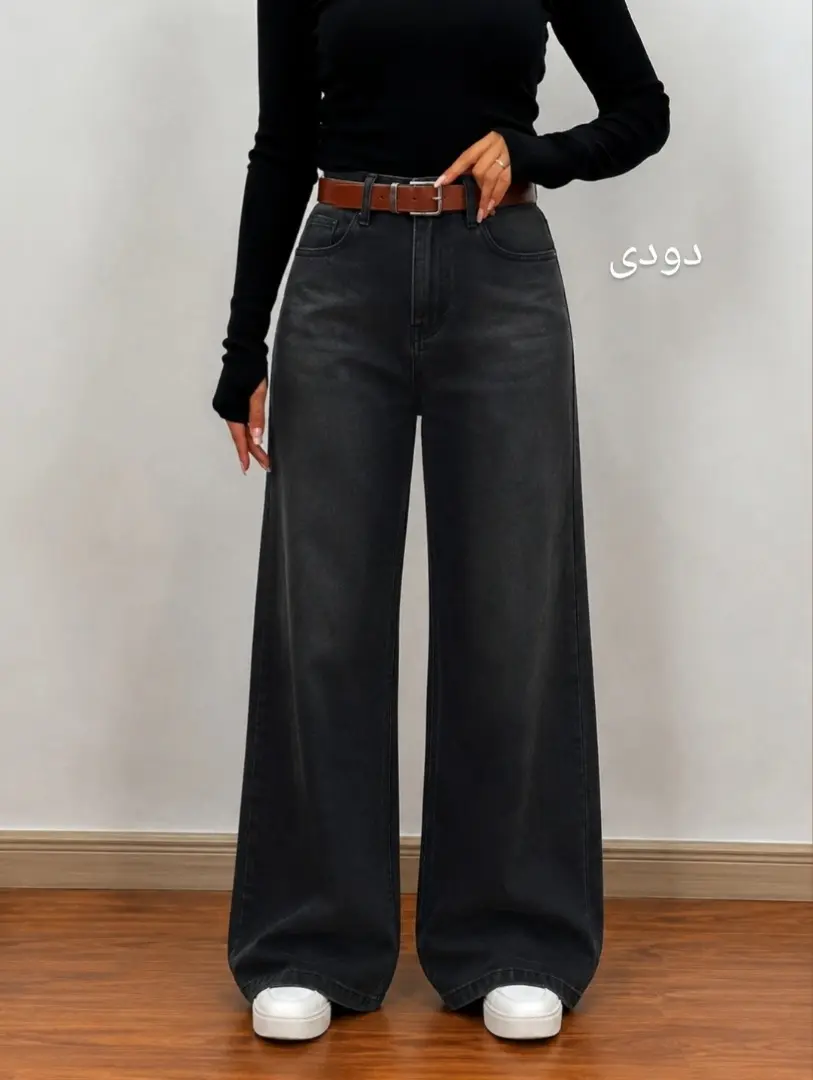 0_تخفیف ویژه شلوار جین اصلی ترک نیم بگ گشاد راسته کد 20451